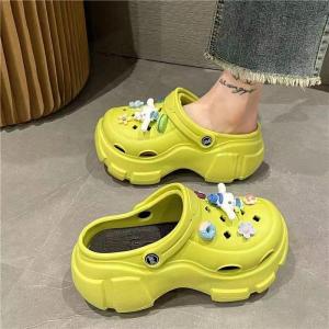 #COD Korean Fashion Sandals  for Women Cute Thick Soled Dog Slippers Womens Hole Shoes Slippers Sandals for Women New