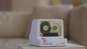 R Classic HiFi Wireless Bluetooth Speaker 1200mAh Long Standby Bedroom Speaker With Aroma Tablet Rhythmic Night Light