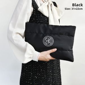 Fleece Cosmetic Bag Large Capacity Portable Travel Toiletry Organizer