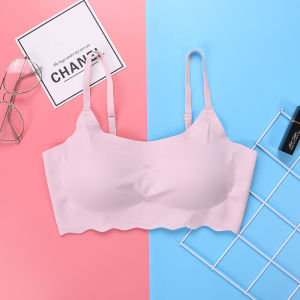 Lizida ผู้หญิงผ้าไหมน้ำแข็งแหวนไร้โลหะไม่มีรอยต่อยกทรงยกกระชับ Sleep เสื้อกีฬาโยคะชุดชั้นใน