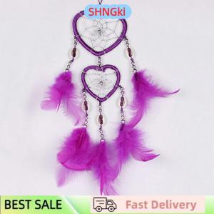 SHNGki 1x Feather Dream Catcher Wind Chimes Car Interior Wall Dreamcatcher Ornaments
