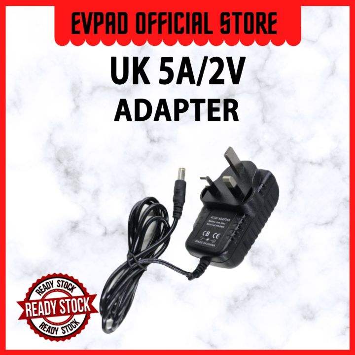 EVPAD TVBox Power Adapter Malaysia plug suitable for all type of EVPAD TVBOX.. Lazada