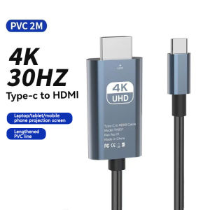 SLI อะแดปเตอร์สำหรับความเร็วสูงพิเศษไปยังสาย HDMI USB C ไปยังสาย HDMI 4K 60Hz/30Hz ชนิด C สายเคเบิลสำหรับสมาร์ทโฟนแท็บเล็ต