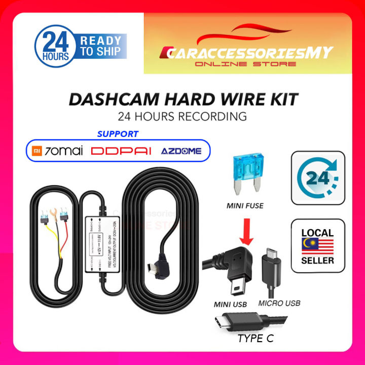car dashcam hard wire kit mini fuse box wiring kit mini miro usb 24