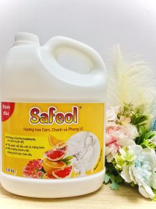 Nước rửa chén đậm đặc Hương hoa cam chanh và Phong lữ thảo Dung tích can 38Lít
