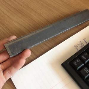 เล็บคาดรถไถเดินตาม หนา7.5มิล ยาว20ซม. กว้าง3ซม. เหล็กตัน