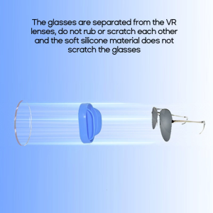 VR Glasses Lens Cover Sleeves for PS VR2 Headset Anti-scratch Eye Cover Eye Pads Soft Cover Completely Protective Caps