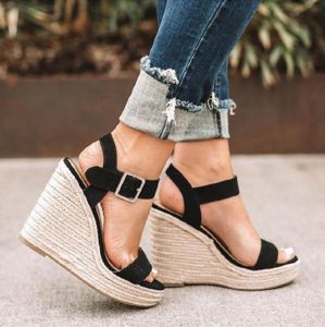 Plus Size WomenS Sandals New Fish Mouth Wedge Strap WomenS Shoes Size 43