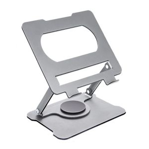 MINIFELE 262 360° Rotatable Tablet Stand Foldable Adjustable Tablet Holder Universal Metal Laptop Bracket for 10-17 inch Laptop Tablet
