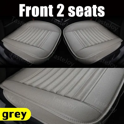 [SG stock] Car Seat Cover PU Leather Interior Protector Mats Cushion 5 Seaters Chair Seatcover Pad for SUV Sedan Truck