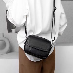 Tas Wanita Kulit Asli/ Tas Kasual Fashion Wanita Tas Kurir Tas Bahu Kecil
