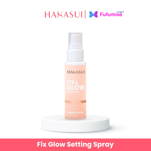 HANASUI Fix & Glow Setting Spray 60ML | Collagen Micellar Cleansing Water 100ml | Waterproof Make Up Remover 100ml