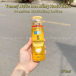 Toner/ Nước hoa hồng dưỡng sáng da mờ thâm Hada Labo Premium Hydrating Lotion 170ml - Nhật Bản