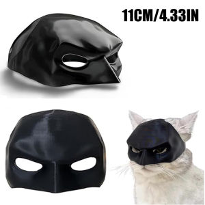 3D Bat Cat Mask Funny Half Face Cosplay Prop Halloween Party Pet Costume Accessory For Cats Kitten Decor