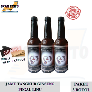 Jamu Pegal Linu Tangkur Ginseng Original [Isi 3pcs x 650ml] Botol Plastik