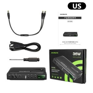 UPS Battery Backup Uninterruptible Power Supply for Router with LCD Display 36W Multi Voltage Output 5V9V12V15V24V DC