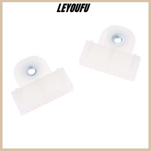 LEYOUFU 2ชิ้นตัวหนีบกระจกควบคุมประตูรถอเนกประสงค์สำหรับคลิปตัวต่อเลื่อนอัตโนมัติตัวยึดคลิปหนีบกระจกประตูรถยนต์