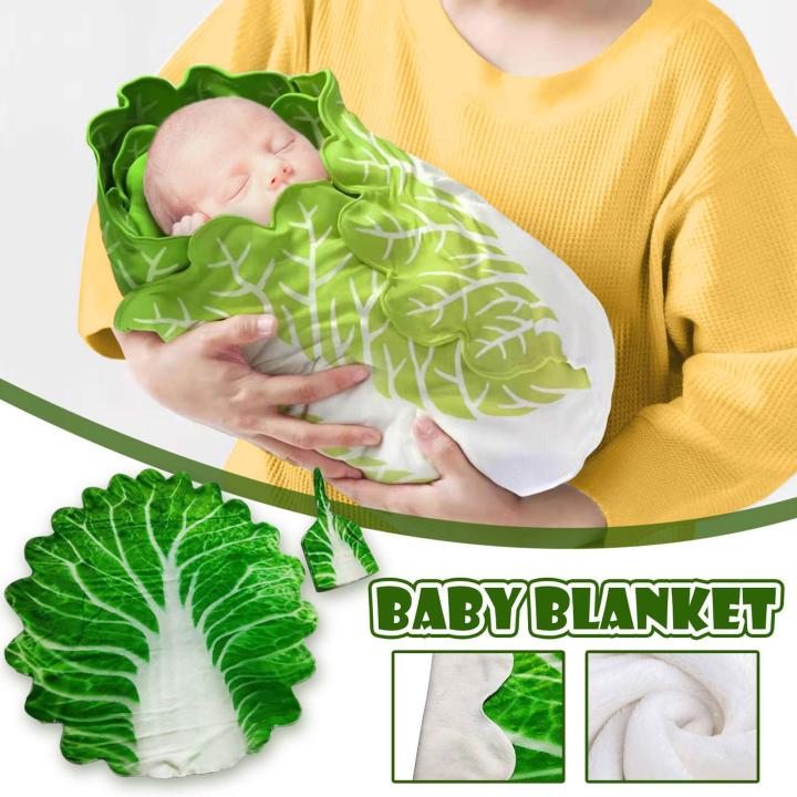 Cabbage Baby Blanket Sleeping Swaddle Wrap Hat Baby Sleep Cribs Throw Flannel Blanket Sofa Plaid Funny Food Plush Bedspread Fleece Blanket Lazada Singapore