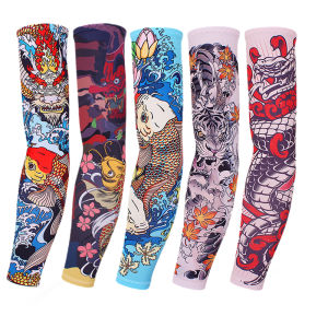 【NEW A 】Tattoo Sleeve Outdoor Sleeves Cycling Arm Protectors UV Protection Running Cycling Sleeves Sunscreen Arm Warmer Sleeve Covers