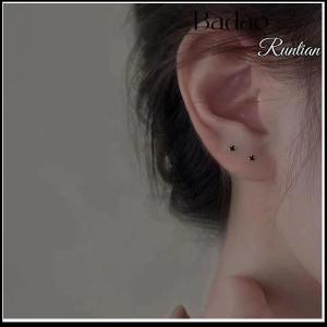 Badao 1Pair Fashion Trendy Mini Zircon Stud Earrings For Women Girls Daily Geometry Small Earrings Ear Bone Nail Jewelry Accessories