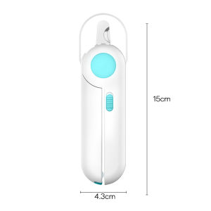 yoyopet : กรรไกรตัดเล็บแมว ที่ตัดเล็บแมว Led ตัดเล็บสัตว์เลี้ยง ทรงกลม ตะไบเล็บ ป้องกันการตัดโดนเส้นเลือดของแมว