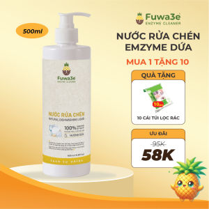 Nước rửa chén lên men dứa Fuwa3e an toàn cho da tay chai 500ml không hóa chất độc hại hàng Việt Nam