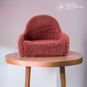 Kursi Properti Foto Bayi Newborn Sofa Mini Photografy Photoshoot Bahan Rapsur Bulu Korea Aesthetic