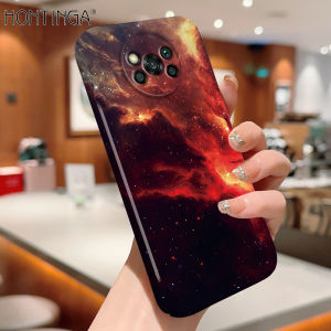 Hontinga All-inclusive Film Casing For Xiaomi Poco X3 NFC Poco X3 Pro Case Korean film Phone Case Aurora Galaxy Space Sky Back Casing lens Protector Design Hard Cases Shockproof Shell Full Cover Casing For Girls