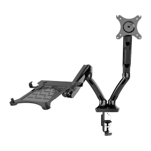 FlexiSpot LH1 Laptop Mount Tray for Monitor Steel Notebook Tray with Cooling Design Arms (Tray Only)