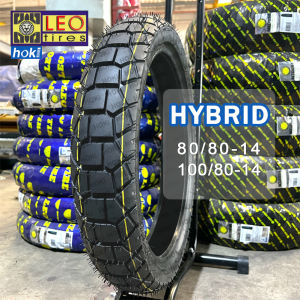 LEO TIRE HYBRID TUBELESS MOTORCYCLE GULONG Anti Slip Good Handling - 14 inch