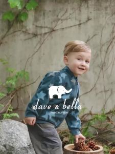 Dave Bella Childrens Coat Boys Girls Baby Fleece Outerwear Autumn Sweet Cute Print Tops Outdoor Soft Comfortable Sport DB396-EE2026