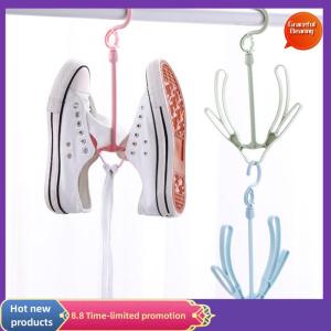 Graceful Multifunctional Shoe Rack for Drying Hanger Home Shoe Shelf Stand Creative Shoe Storage Organizer Hook Windproof Drying Hanger
