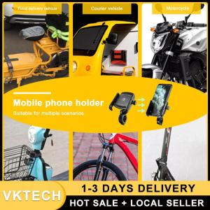 Phone Mount Holder Stand Anti-Vibration Motorbike Phone Mount Motorcycle Bike Phone Holder for Bicycle/Moped/Scooter