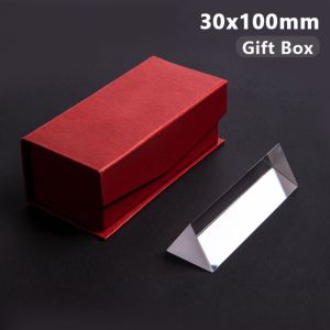 FLORI Seven Colors Physical Optics Prism Optical Glass Prism Design Seven Color Triprism Light Refraction Crystal Rainbow Triangular Prism Students