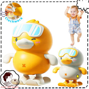Cute Skiing Duck Toy Fun Cartoon Jumping Duck for Baby Toddler Early Education Learning