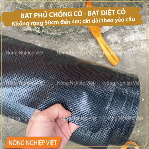 Cuộn 2m x 50m dài Bạt Chống Cỏ - Bạt Lót Nền Chống Cỏ Bạt Trải Diệt Cỏ độ bền trên 4 năm sử dụng có tặng kèm ghim