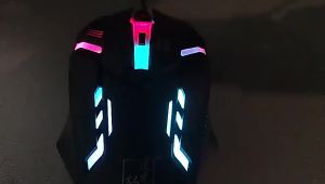 3D USB Optical Wired Gaming Ergonomic Mouse With Auto Sync RGB LED Light Programable 1200 DPI LED USB Wired Game mouse