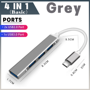 🔥【SG READY STOCK】🔥 3/4/6/8 in 1 USB Type C Hub Adapter for Computer Laptop