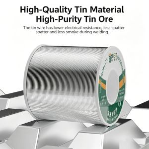 500g High-Purity Solder Wire with Rosin Core Sn60/Pb40 0.3-1.0mm Free-Cleaning for Various Electronic Soldering
