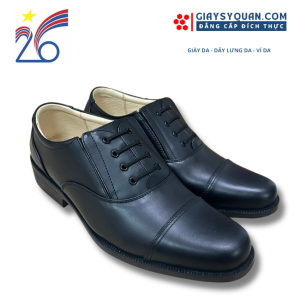 Giày Nam Thời Trang Chất Liệu Da Cao Cấp Đế Cao Su Bền Chắc Chắn Dây Buộc Cố Định Tiện Lợi