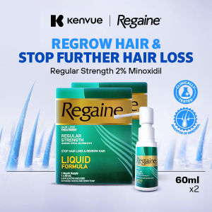 [Bundle of 2] Regaine Minoxidil Topical Solution 2% Minoxidil Anti Hair Thinning W/V Regular Strength Hair Treatment