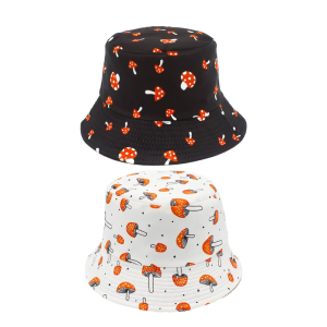 Fisherman Hat Bucket Hat for Girls Mushroom Reversible Casual Caps for Sports Gym Mountain Camping Hat Outdoor Sunshade