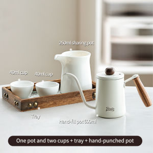 Bincoo Tay Ủ phin cà phê Set Với V60 Bình cà phê thủy tinh Tay Pha Nồi Cà Phê Ấm Rót Cà phê Nồi Nhỏ Giọt Đứng Cốc