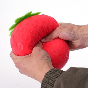 Giant Large Strawberry Squishy Slow Rising Shapeable Squeeze Venting Toy Stress Relief Fidget Gift for Friends Adults