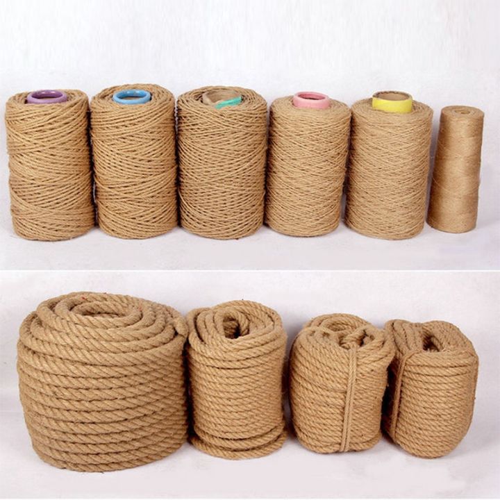 50m DIY Cat Scratcher Rope Jute Rope Twisted Sisal Rope Replacement Cat
