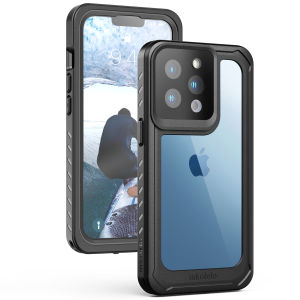 Inkoleo Ốp Chống Nước iPhone 13 Pro Tích Hợp Miếng Bảo Vệ Màn Hình Chống Trầy Xước Và Chống Sốc Toàn Thân Chống Bụi Và Nước Ốp Cho iPhone 13 Pro 6.1 Inch-Màu Đen 2022