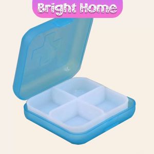 กล่องยา กล่องสีสันลูกกวาด กล่องยาแบบพกพา มินิ หลายช่อง Cross-packing pill box
