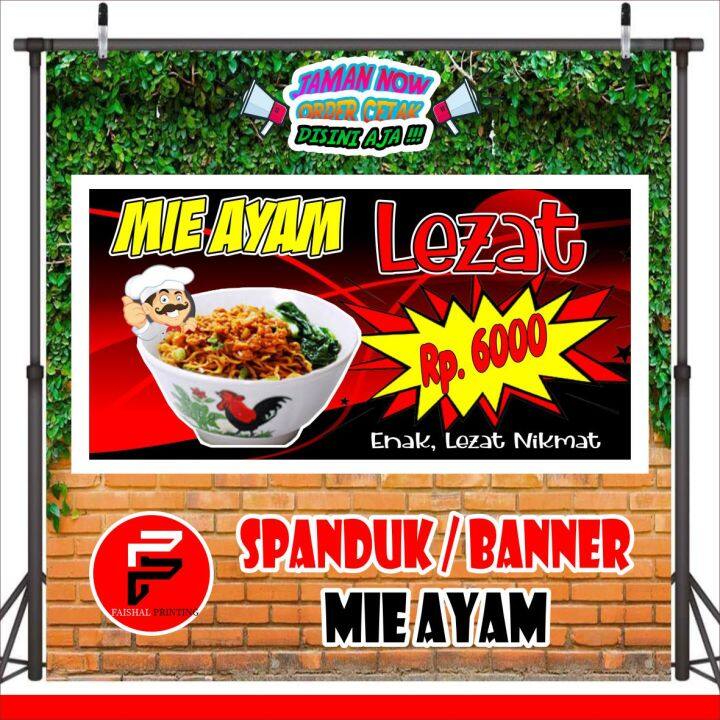 Spanduk Mie Ayam Spanduk Mie Baso Banner Mie Ayam Spanduk Kustom