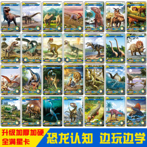 Loveoff Dinosaur Cards 168 Flash Cards Tyrannosaurus Rex Jurassic Early Education Cognitive Cards Hard Cards Dinosaur Toys