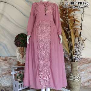 Mutiara Dress Baju Gamis Busana Muslim Gamis Full Brukat Gamis Pesta Brukat Dewasa Fashion Gamis Premium